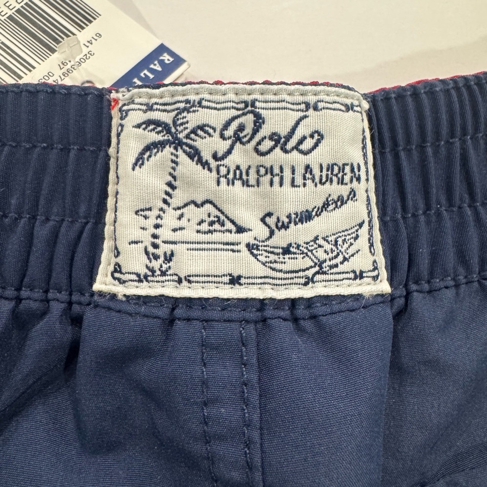 NWT Polo Ralph Lauren Baby Navy Blue Swim Shorts Size 12 Months - Picture 6 of 6
